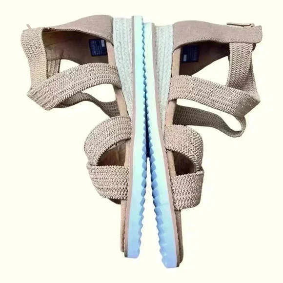 Skechers Women's BOBS Desert Kiss Adobe Princess Sandal Size 9.5 Tan Brand New - Picture 5 of 11